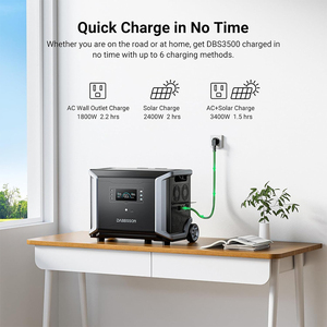 สถานีพลังงานสำรองคุณภาพสูง 3000W 3430Wh ความจุสูง พร้อมระบบควบคุม MPPT แบตเตอรี่สำหรับชาร์จพลังงานแสงอาทิตย์ในรถยนต์-ขนาดใหญ่พิเศษ DBS3500 Li - Product Image 3