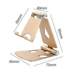 Portable métal aluminium pliable bureau tablette Support Smartphone berceau Mobile support de <span class=keywords><strong>téléphone</strong></span> portable support pour téléphones - Product Image 6