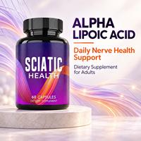 Capsules de soutien pour la santé du nerf sciatique avec acide alpha-lipoïque, complément alimentaire pour adultes, 60 capsules