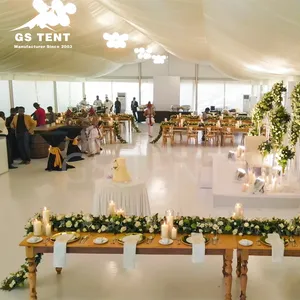 300 손님을위한 알루미늄 로맨틱 큰 천막에 대한 방수 야외 클리어 탑 파티 웨딩 이벤트 텐트