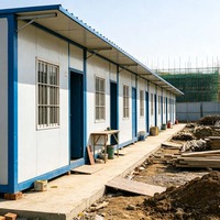 Casa Prefabricada Resistente al Viento y al Fuego, Estructura Ensamblada con Pernos, Instalación In Situ, Dormitorio para Trabajadores de Obras de Construcción