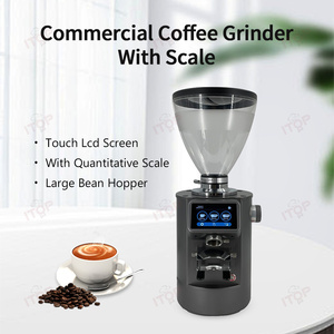 Thương Mại 90 Titan Tráng Burr Tự Động Espresso Mài <span class=keywords><strong>3.5</strong></span> Lbs Phễu Điện Cà Phê Đậu Máy Xay - Product Image 2