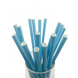 Pailles en papier jetables en pulpe de bois biodégradable pour jus - Écologiques et recyclables - Product Image 2