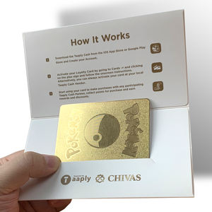 맞춤형 선물 멤버십 카드 홀더 맞춤형 카드 슬리브 포장 재활용 종이판 네 가지 색상 인쇄 명함용 - Product Image 5