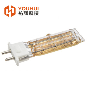 Youhui Gold Plated Dual Tube Infrared Lamp Type B TC04 Shortwave 450V 230V <b>Printing</b> Press Preheating Lamp - Product Image 1