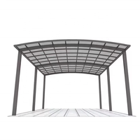 Auvent de fenêtre de balcon en aluminium à vue dégagée, faible entretien, multifonctionnel