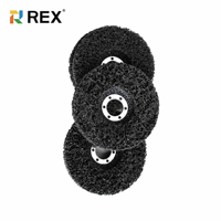 Disque abrasif en carbure de silicium noir REX 50 mm 75 mm pour l'élimination de la peinture, de la rouille et le polissage des surfaces métalliques - OEM/ODM