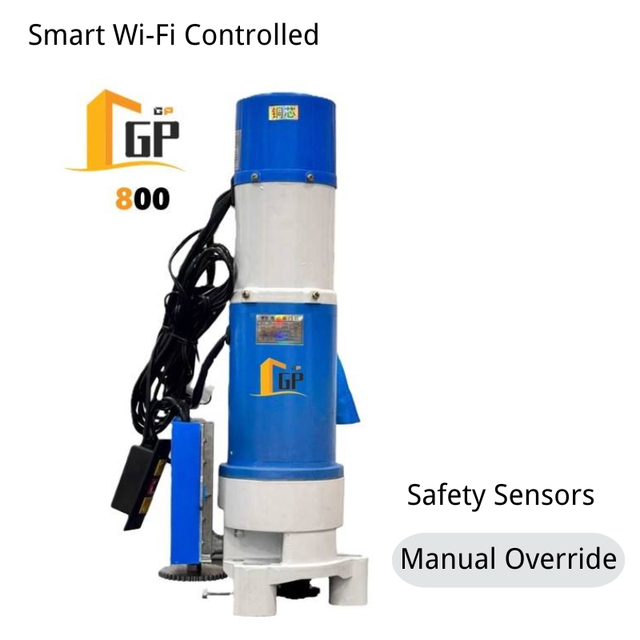 2000kg Garage Door Motor Smart Wi-Fi Controlled Sectional & Roller Shutter Opener with Safety Sensors and Remote Access