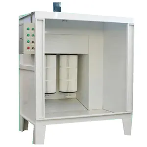 Aluminum Paint Furnace Service Wheels Manual Powder Coating Booth with Filtration System