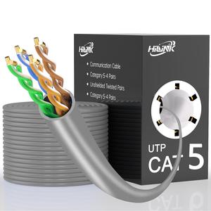 0.51mm CAT5E ngoài trời-utp BC/CCA/CCS LAN Cáp PE cách điện lá chắn PVC LSZH Áo khoác Internet cáp 100m 305m chiều dài của tổn thất thấp - Product Image 1