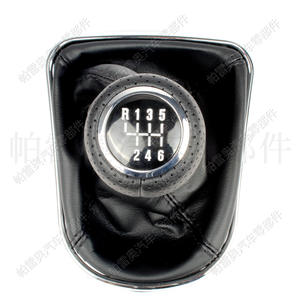 Poignée de levier de vitesses en cuir Chevrolet Cruze 08-15, 6 vitesses, design ergonomique perforé - Product Image 5