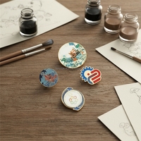 Broches en métal émaillé personnalisées en gros avec design 3D, badges de chapeau avec logo et nom personnalisés, attaches de sécurité pour vêtements en alliage de zinc