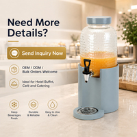 Distributeur de jus froid 8L pour restaurant, buffet de petit-déjeuner et service de traiteur