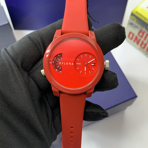 Montre <span class=keywords><strong>Homme</strong></span> Quartz Bracelet Silicone Cadran Noir <span class=keywords><strong>44</strong></span> mm - Product Image 4