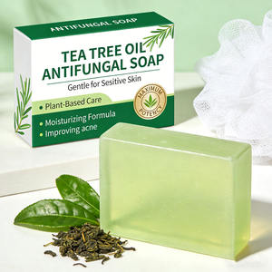 Jabón antifúngico natural de aceite de árbol de té para el control del olor corporal, limpieza profunda, antibacteriano, OEM, marca privada - Product Image 3