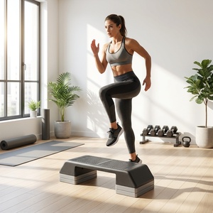 IUNNDS CD-T006 PP Material Adjustable <strong>Exercise</strong> Stepper Aerobic <strong>Step</strong> <strong>Platform</strong> - Product Image 2