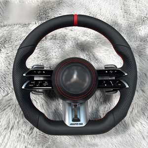 <span class=keywords><strong>พวงมาลัย</strong></span>หนังคาร์บอนไฟเบอร์ปลอมแปลงสำหรับ Mercedes Benz AMG W204 W205 W211 W203 W212 W176 W213 CLA W210 <span class=keywords><strong>W124</strong></span> W177 W221 GLS - Product Image 4