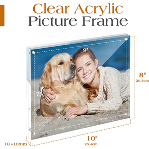 8x10 inch hai mặt trong suốt Acrylic hình ảnh KHUNG 10 + 10mm từ ảnh không khung với nhựa rõ ràng 10 + 10mm - Product Image 2