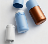 Offres Spéciales – Bâtonnets en plastique PP de 30 ml, 50 ml, 75 ml pour emballage de déodorant solide avec impression sérigraphiée disponible