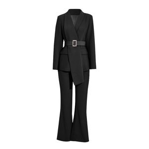 2022 Großhandel Neuankömmling OL Business Set Frau Karriere Frauen Profession elle Anzüge Büro Formale <span class=keywords><strong>Blazer</strong></span> und Hosen Zweiteiler Set - Product Image 6
