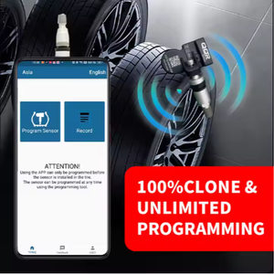<span class=keywords><strong>Sensor</strong></span> inteligente NFC <span class=keywords><strong>TPMS</strong></span> de doble frecuencia 315MHz 433MHz programable ajuste <span class=keywords><strong>Universal</strong></span> OE Monitor de presión de neumáticos de repuesto - Product Image 4