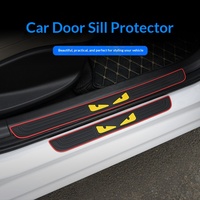 Bande de protection universelle en PVC pour seuil de porte de voiture, anti-rayures, autocollant de bienvenue, logo sportif, protection de seuil de voiture, accessoires automobiles