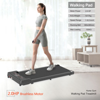 Tapis de marche pliable sous le bureau, gain de place, pour la maison et le bureau, avec vitesse réglable et écran LED