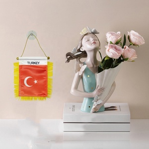 Drapeau d'équipe à motif turc avec pompon doré OEM ODM 10x15 cm – Drapeaux et bannières d'extérieur personnalisés <span class=keywords><strong>Laitu</strong></span> sur mesure - Product Image 5