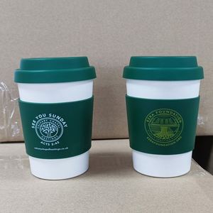 Vente flash - Gobelet réutilisable en fibre de bambou écologique, sans BPA, pour le sport et la remise en forme, avec logo personnalisé, cadeau promotionnel - Product Image 4