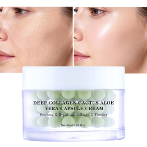 Crème hydratante <span class=keywords><strong>visage</strong></span> anti-acné à marque privée, enrichie en Vitamine C, E, ADN de saumon PDRN, capsule de cactus et <span class=keywords><strong>aloe</strong></span> <span class=keywords><strong>vera</strong></span> - Product Image 1
