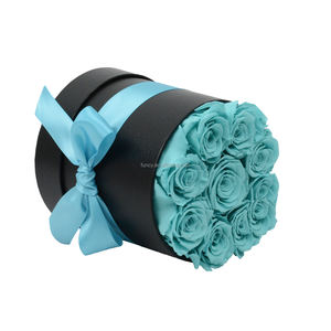 هدايا عيد الحب الأم علبة اسطوانية بالجملة استقرت الخلود اللانهاية الأبدي المحفوظة إلى الأبد الورود الزرقاء - Product Image 2