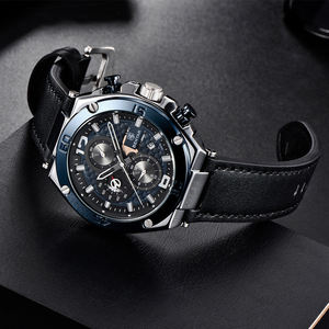 Top Brand New BENYAR 5151 Fashion <b>Men</b> Quartz <b>Watch</b> Sport Chronograph Business <b>Waterproof</b> Leather <b>Watches</b> for Man 2025 - Product Image 5