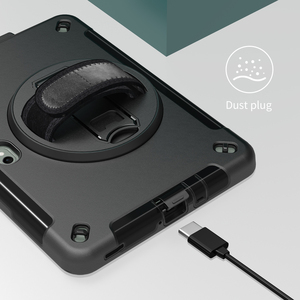 360 Xoay Mùa Xuân Khung Chân Đế 10.1 Inch Nhiệm Vụ Nặng Nề Rugged Bảo Vệ Máy Tính Bảng Trường Hợp Đối Với Samsung Galaxy Hoạt Động 5 4 Pro - Product Image 4