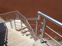 Système de garde-corps en verre moderne de haute qualité balustre en verre en acier inoxydable pour balcon escalier contemporain