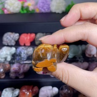 Vente en gros de sculptures de tortues en pierres gemmes de guérison, matériaux variés, animaux colorés, artisanat en cristal pour décoration et cadeaux