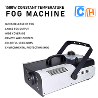 Machine à fumée LED RGB de haute qualité 1500W, mini machine à fumée pour fêtes, machine à fumée pour mariage et soirée DJ