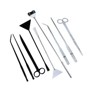 Stainless Steel Aquarium Plants Tweezers Tools Algae Removal Knife Water Grass Landscaping Plants Tool