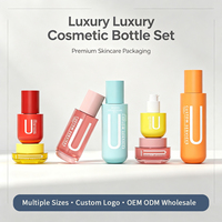 Bouteille en verre cosmétique 30G 50G 40ML 100ML 120ML Emballage de soins de la peau Conteneur de soins de la peau Pot en verre de toner Ensembles de bouteilles en verre Liton