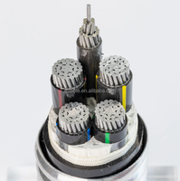 Câble d'alimentation aérien gaine PVC 5 conducteurs, sans halogène, ignifuge, de qualité supérieure, basse tension 0,6/1 kV, 35 mm, flexible