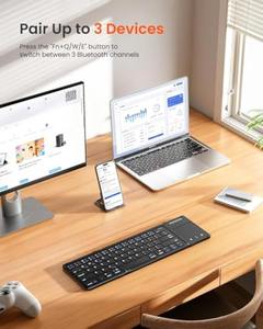 Portable <b>Wireless</b> Three-fold <b>Keyboard</b> Triple Fold <b>Keyboard</b> Touchpad Numpad <b>Keyboard</b> for galaxy Fold 7 - Product Image 2