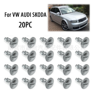 Clips de fixation sous le capot de voiture Winning Journey, 20 pièces, en métal, pour Audi Skoda Volkswagen Passat B5, vis pour panneau décoratif - Product Image 2