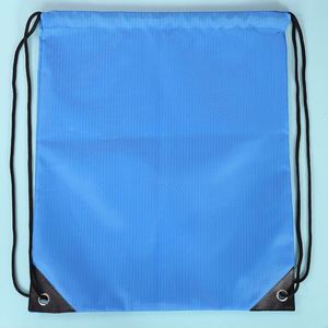 Wholesale 210D Folding Drawstring <b>Backpack</b> Water Resistant Shopping Bags with Stylish Drawstring Closure - Product Image 3