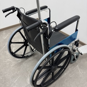 Sillas de ruedas para personas mayores y discapacitadas plegables con ruedas grandes y frenos - Product Image 4