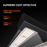 US EU Gratis Verzending 300W Hydroponische Volspectrum LED Kweeklamp 4 Bar voor LED Kweeklamp Spider Farmer G3000