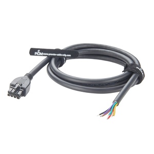 Câble d'<span class=keywords><strong>alimentation</strong></span> Molex Mini-Fit Jr. 8 circuits, pas de 4,2 mm, 2 m, surmoulé, OTS, extrémité ouverte, 18AWG, 6A, 300V - Product Image 1