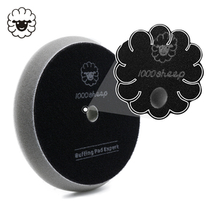 GUHOU แผ่นโฟมขัดเงารถยนต์5นิ้วสีเทา DA แผ่นแว็กซ์สำหรับรถยนต์ทำจากฟองน้ำคุณภาพสูง - Product Image 3