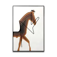 עץ פיסול סוס ציור בית תפאורה קיר אמנות עבור מלון מודרני אמנות קרטון או ארגז עץ 5 חתיכות כל יום תמיכה