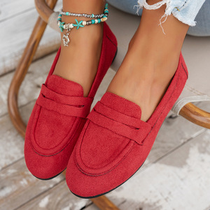 Mocasines Planos Retro de Talla Grande para Mujer 2026, Estilo Boyfriend Francés y Británico, Zapatos Sin Cordones con Punta Redonda, Calzado Casual Elegante - Product Image 1