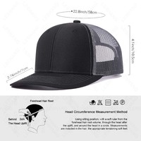 Casquettes de Camionneur en Gros Style Richardson 112 Gorras Personnalisables à 6 Panneaux en Coton avec Broderie Personnalisée