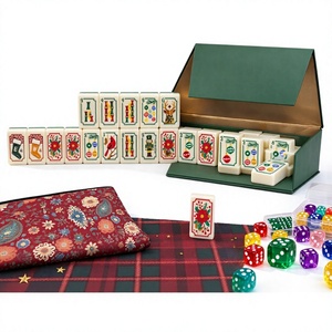Juego de Mahjong Americano de Acrílico Rosa, Estilo Madreperla, 160/166 Fichas, Diseño Vintage de Dragón, Juego Personalizado para Regalo - Product Image 3